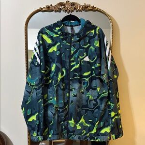 Adidas Future Icons All Over Print Full-zip Hoodie